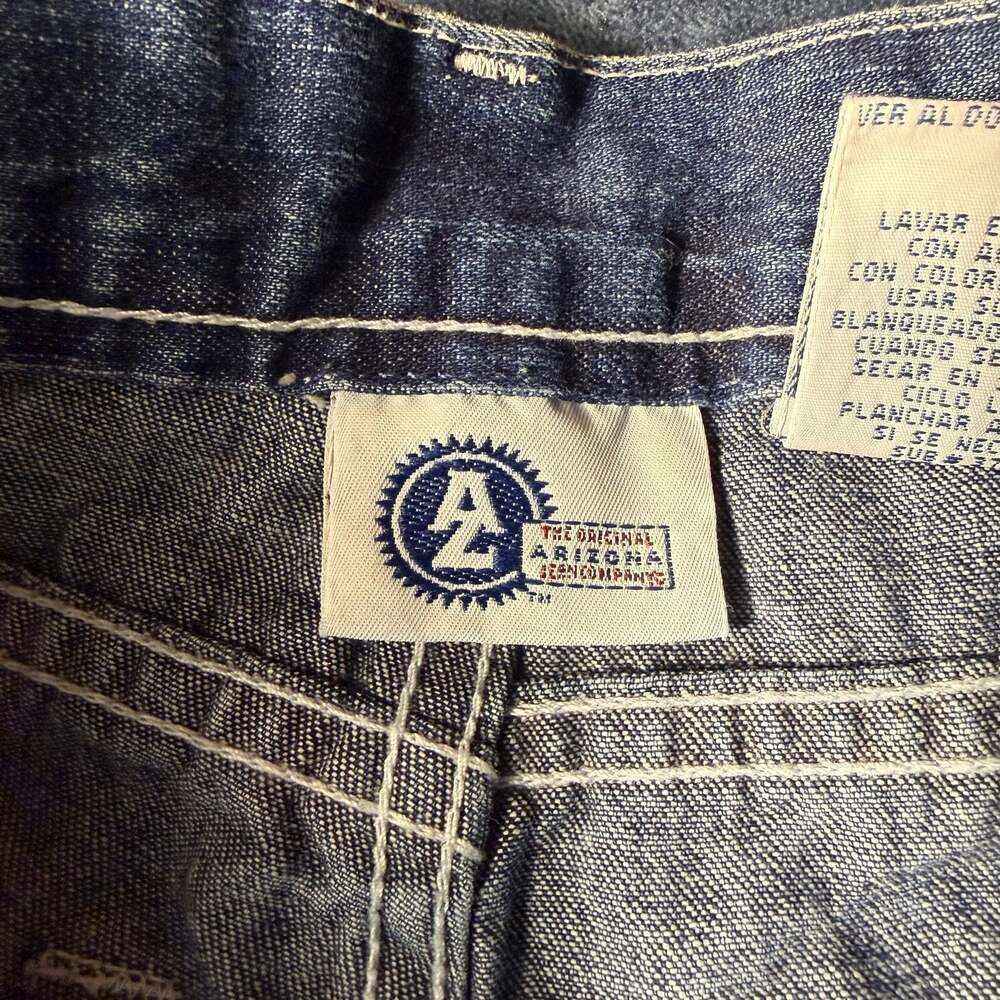 Vintage Y2K R21 Acid Wash Embroidered Bootcut Denim Jeans - Picture 7 of 11
